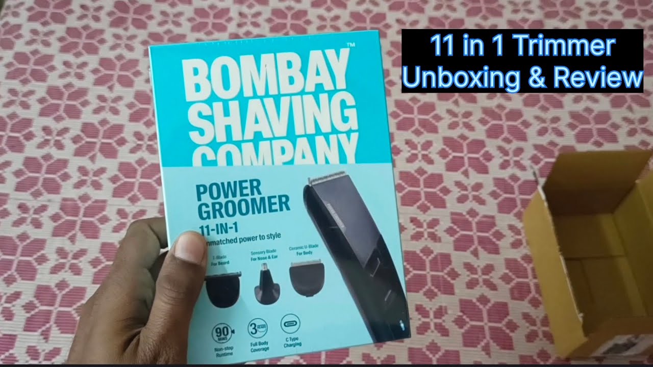 T-142 Trimmer 11 in 1 Power Groomer Bombay Shaving Company unboxing & review