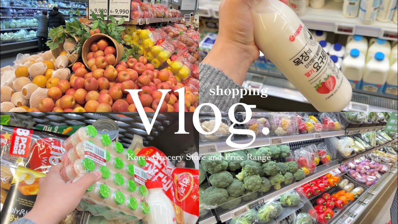KOREA VLOG 🇰🇷 | SHOPPING IN SMALL GROCERY STORE AND PRICE RANGE 🛒