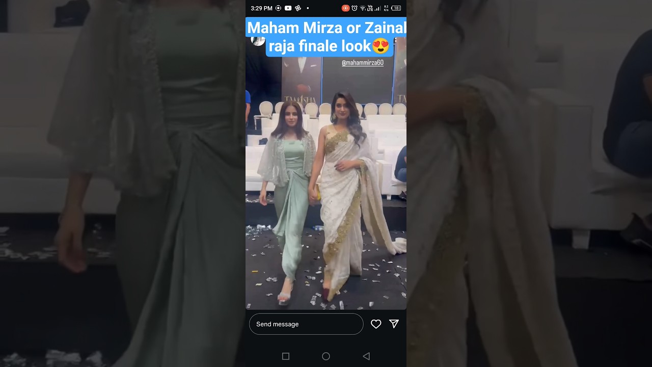 Maham Mirza or Zainab raja finale look😍#mahammirza #zainabraja #tamashaseason4 #shorts #trending