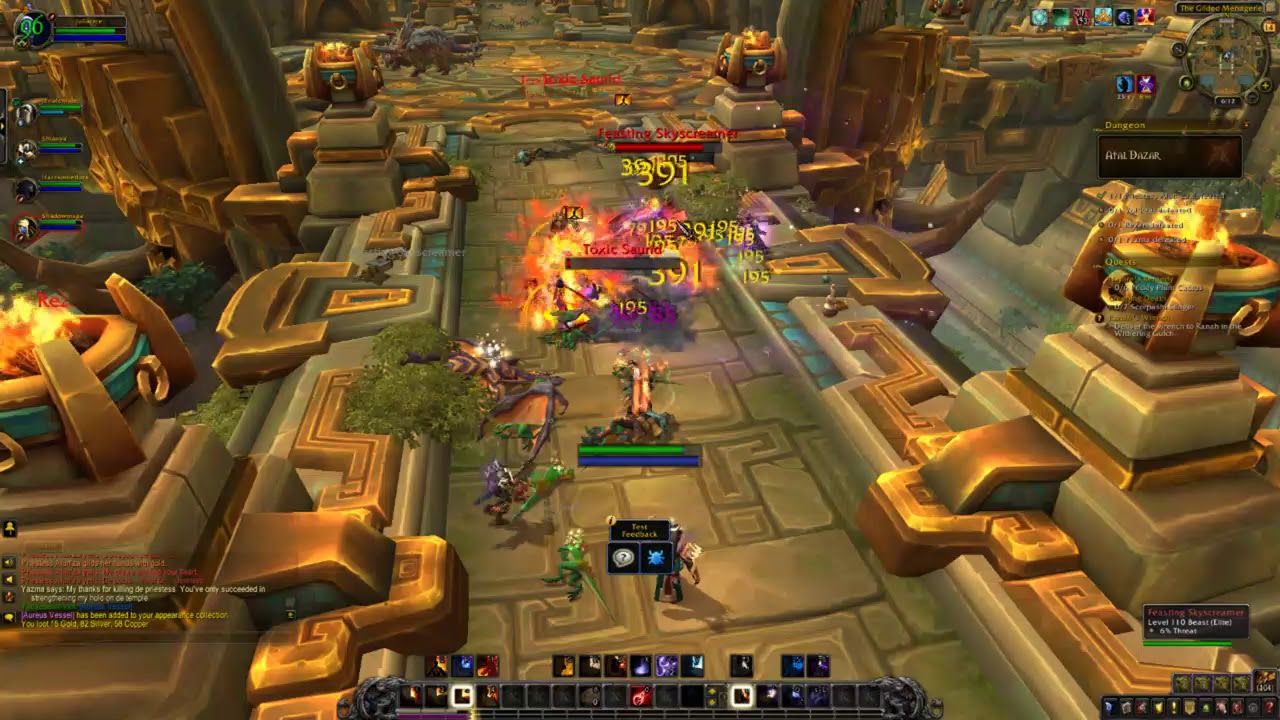 Battle for Azeroth Alpha Atal'Dazar Dungeon | JuliaCare | Fire Mage PoV