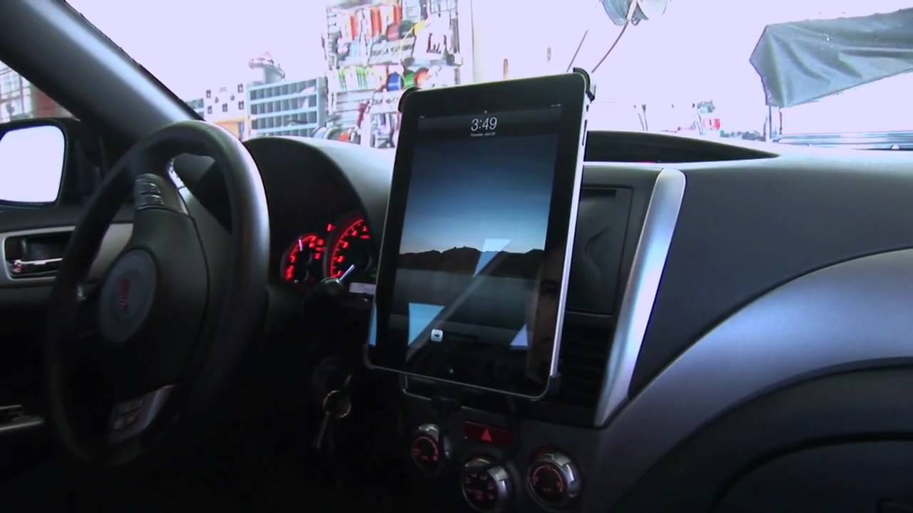 iPad in Car - Scosche Dash Kit for iPad
