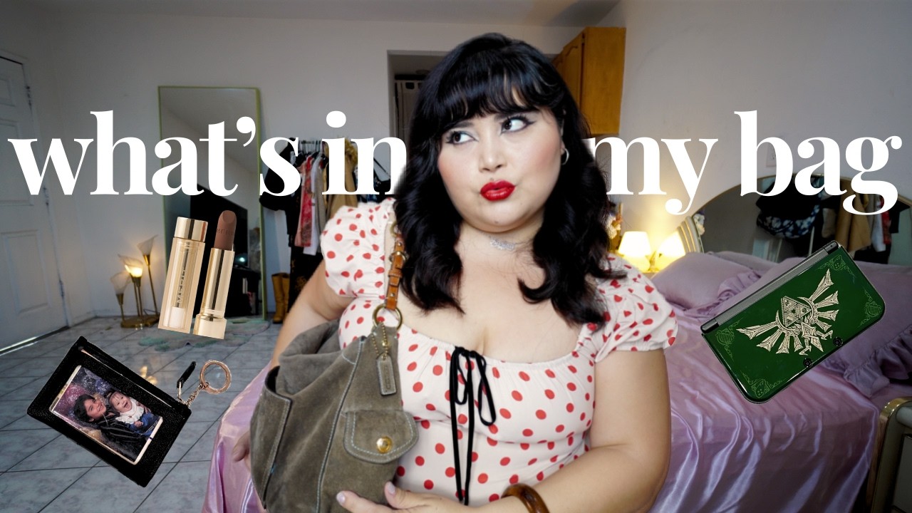 what's in my vintage 00's coach bag ☆ my daily essentials and thrifting must haves!