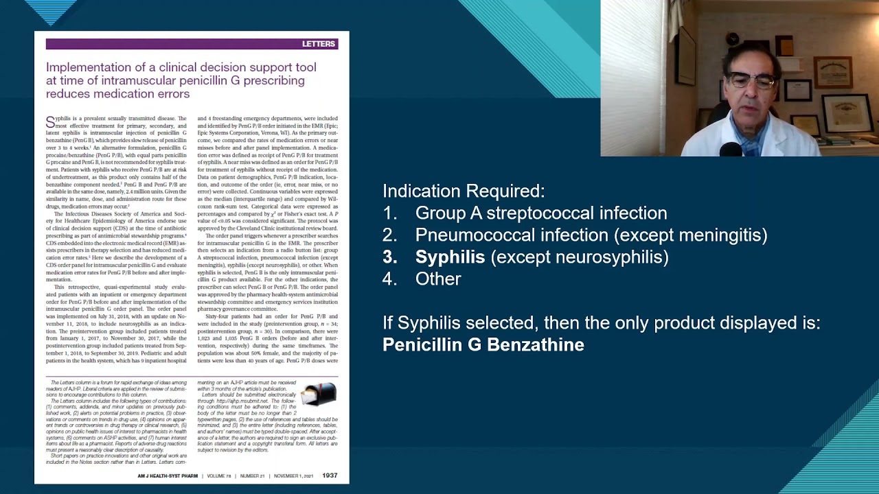 Pharmacy Informatics Journal Club 36: Penicillin CDS