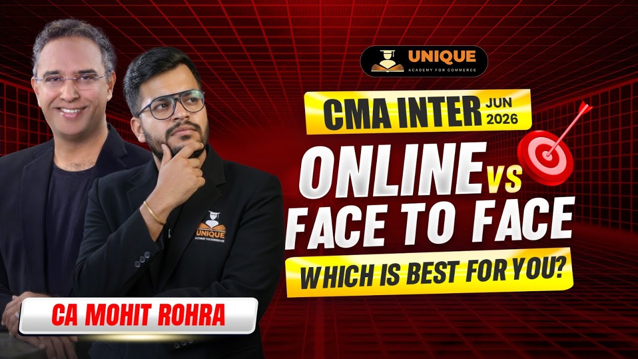 CMA Inter June 26 Online vs Face to Face | Which Is Best For You?
