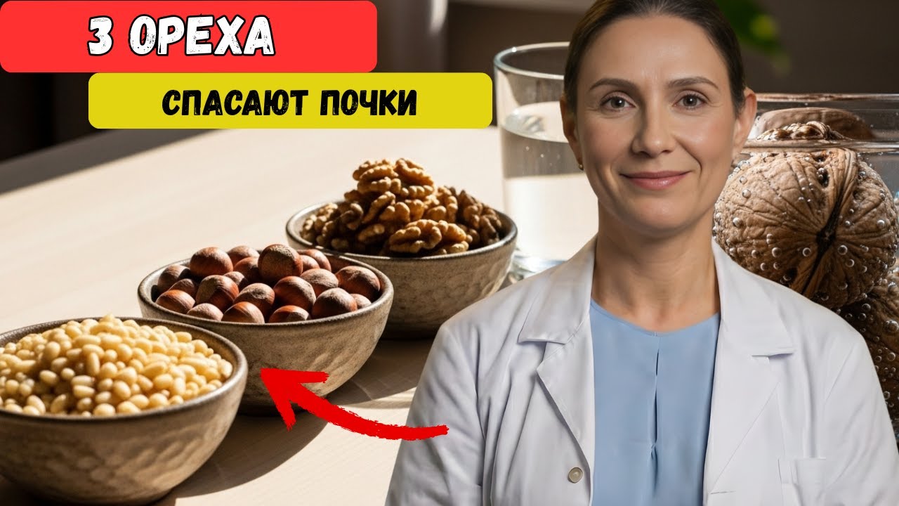 3 ОРЕХА, которые спасают почки — и 3, которые их убивают