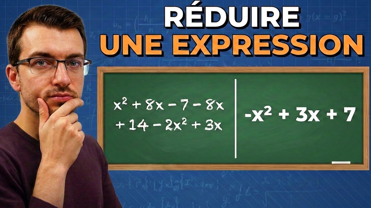RÉDUIRE UNE EXPRESSION - Calcul littéral - 4ème/3ème