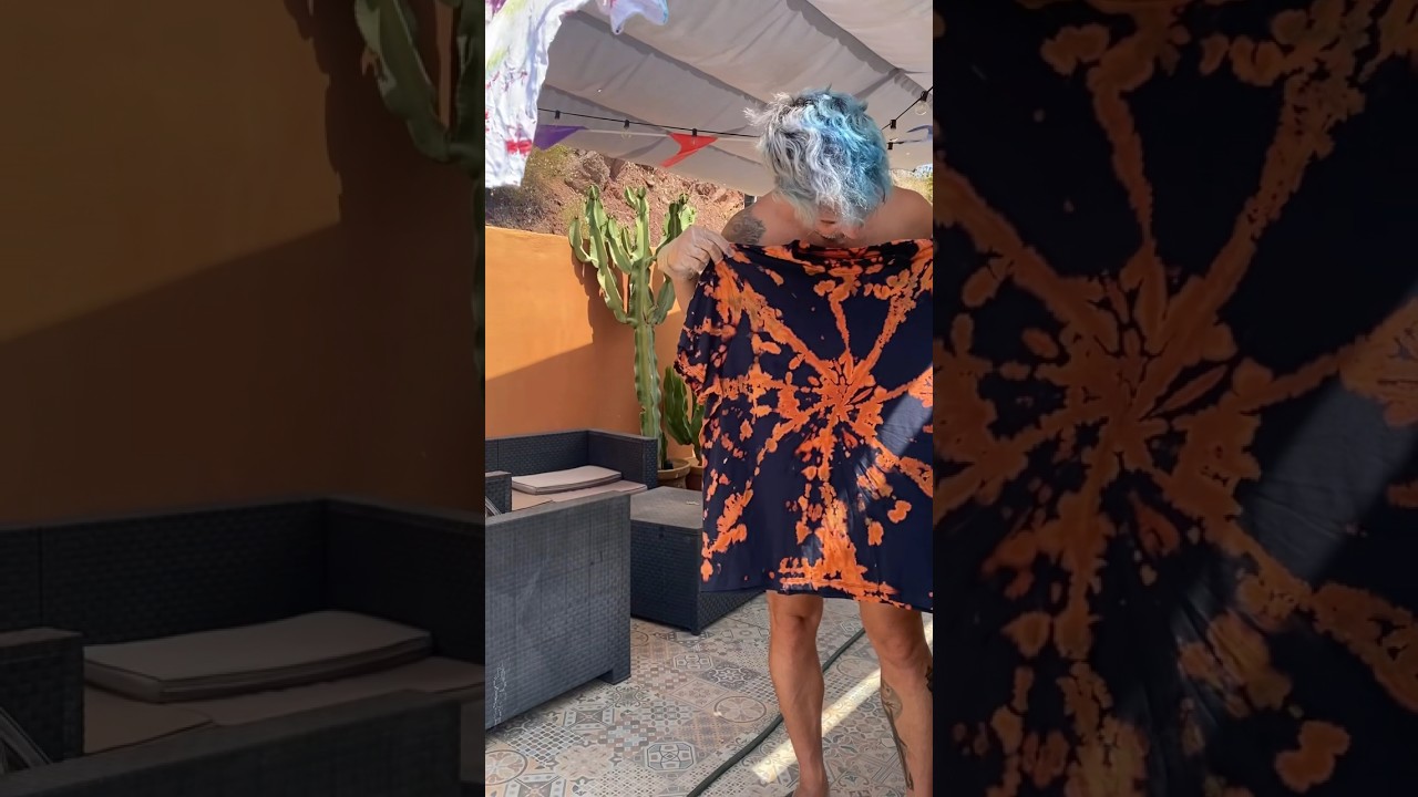 C&oacute;mo hacer Tie dye sobre camiseta oscura &iexcl;el resultado es brutal!