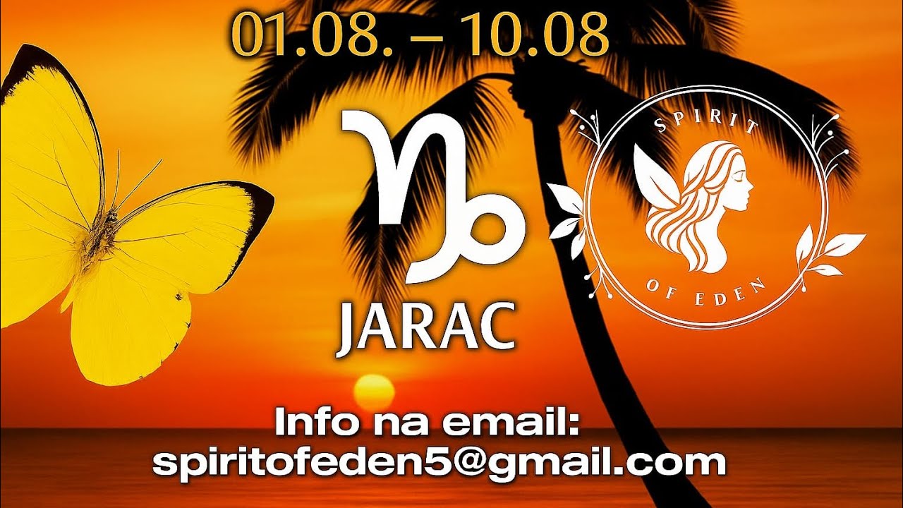 Znak: Jarac♑ Period: 01.08.-10.08. ✅ Daj mi malo tvoje duše, to mi je lek! 👌