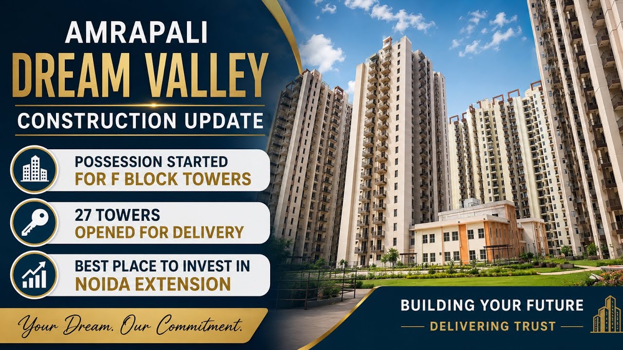 Amrapali Dream Valley Construction Update: Techzone-4, Noida Extension