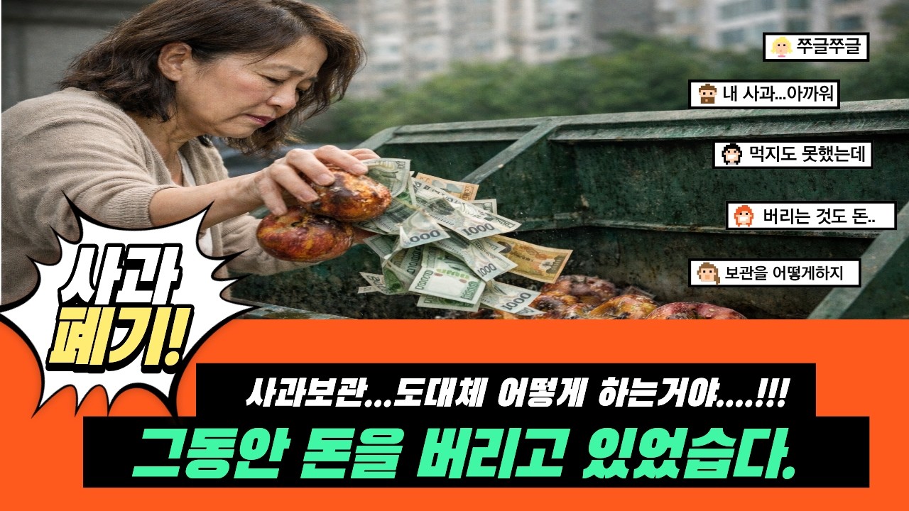 돈 버리지 말고 사과 이렇게 보관하세요