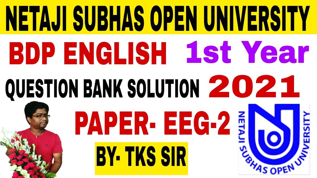 Nsou Exam- 2021 | BDP English question bank solution | EEG-II | TKS HUT