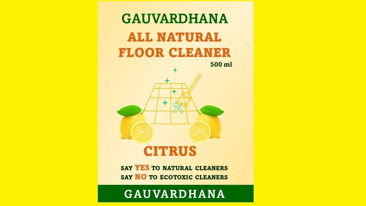 All Natural Citrus Floor Cleaner