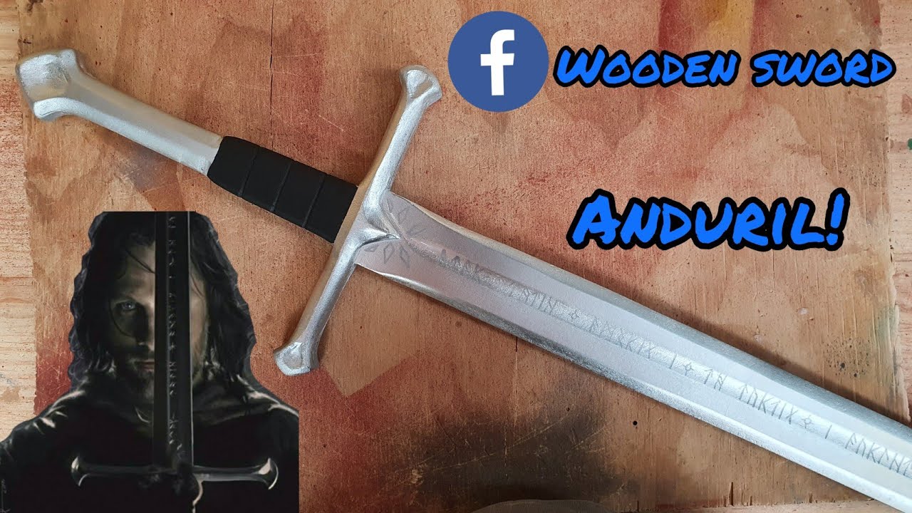 🗡como hacer a ANDURIL reforjada de NARSIL (TUTORIAL) EL SEÑOR DE LOS ANILLOS ARAGORN SWORD !!!