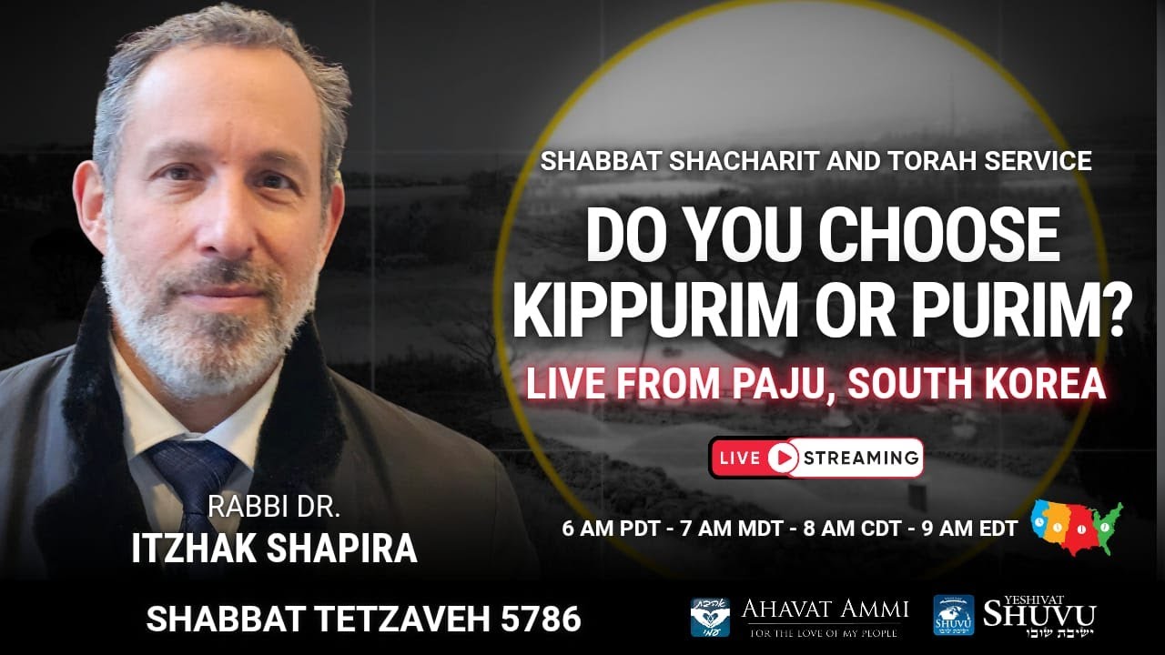 Worldwide Shacharit and Torah Service for Shabbat Tetzaveh 5786 – Live from Korea!!