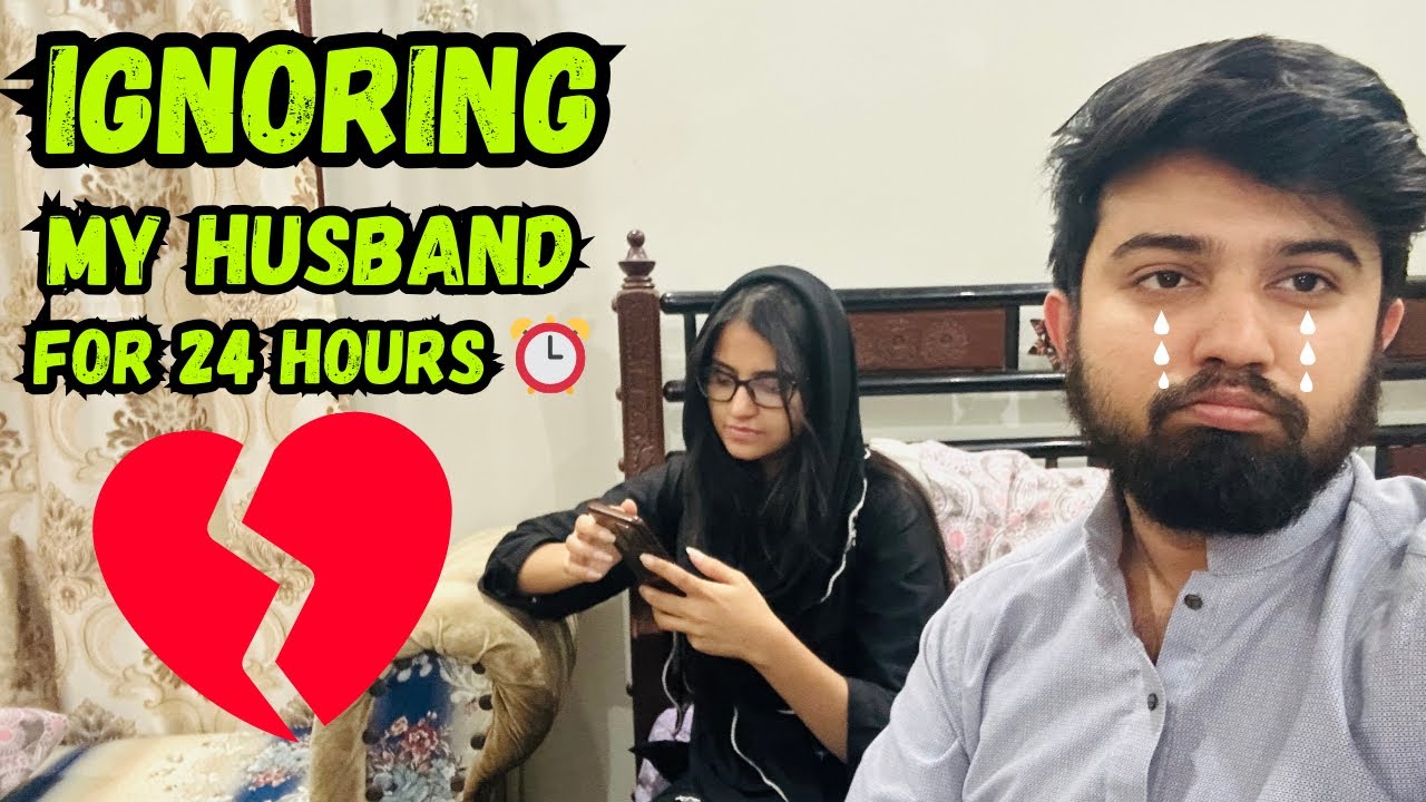 Ignoring My Husband For 24 Hours Challenge Gone Wrong 😰| Shahrukh Full time ghussa hgya 🤬