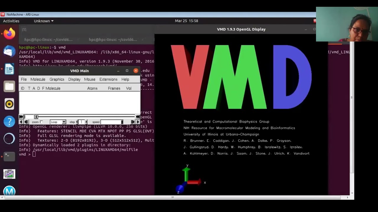 Tutorial 3 VMD NAMD How to use with files prepared in Chimera
