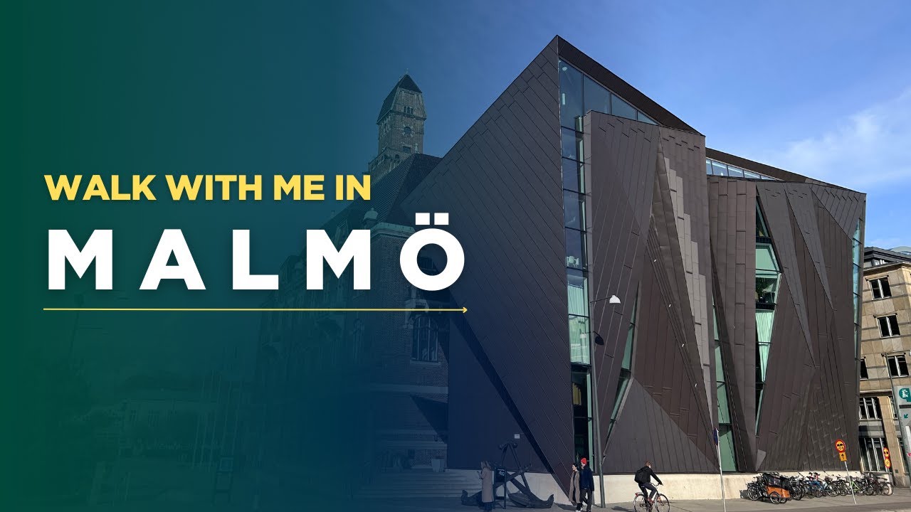 【4K】Relaxed Walk in MALM&Ouml; of SWEDEN  || ASMR