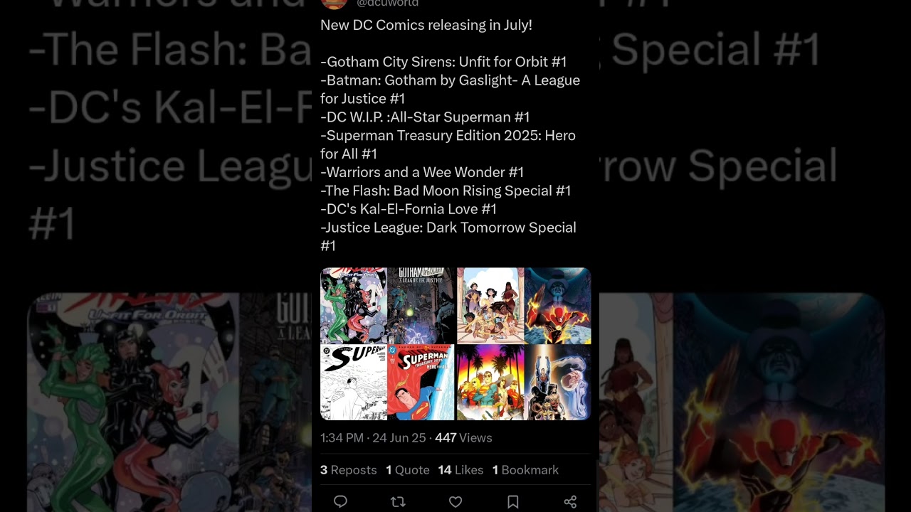 New DC Comics July 2025 