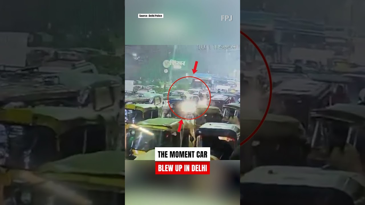 The moments of Delhi Car blast near Red fort