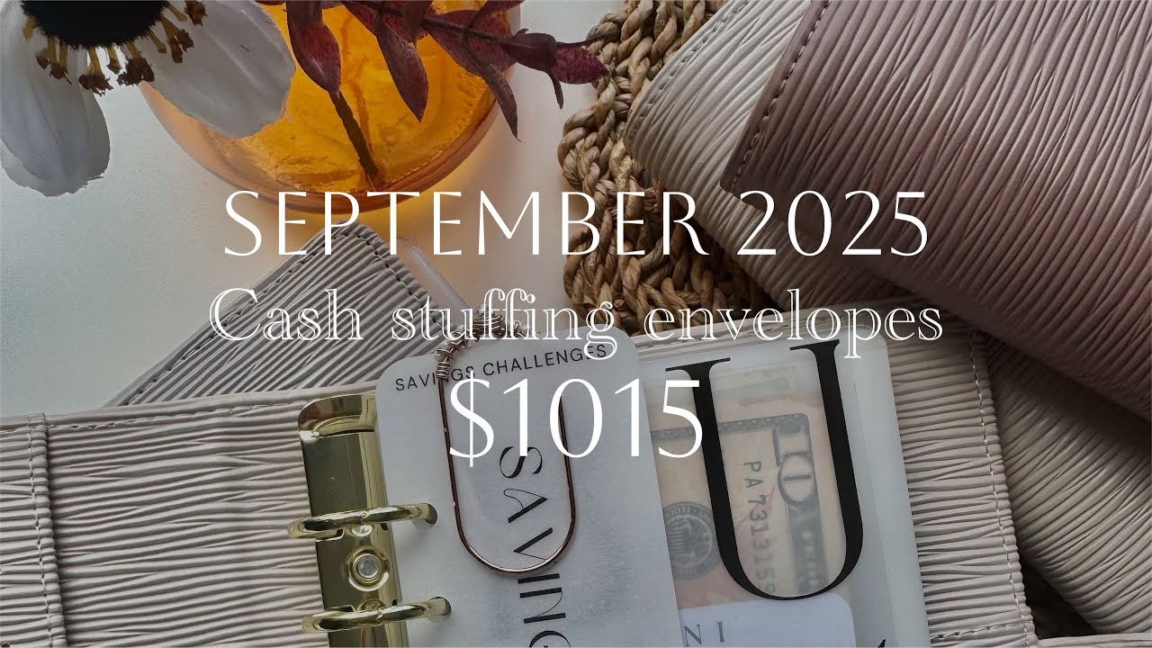 Sept. 2025| Cash stuffing $1015| Final check of employment| #cashstuffingenvelopes #budgeting 