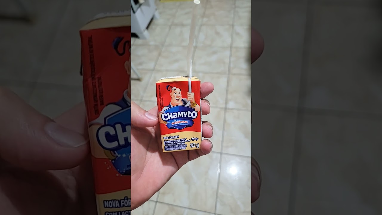 Este Chamyto de caixa &eacute; muito ruim canudo ruim diferente do de pl&aacute;stico