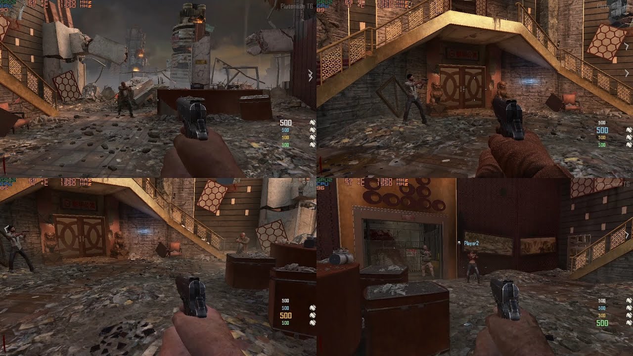 Call of Duty Black Ops II - 8 player split screen on PC with Nucleus Co-op & finally with aim assist
