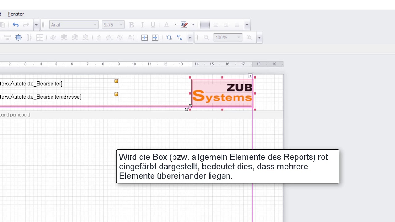 ZUB Argos (Version 2018): Arbeiten mit der Reportfunktion