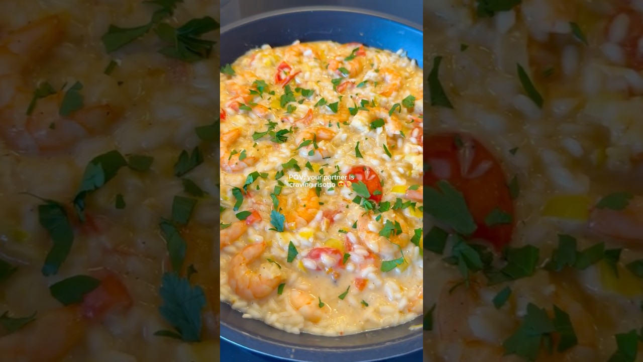 SHRIMP RISOTTO 🍤 | RECIPE BELOW 👇🏼