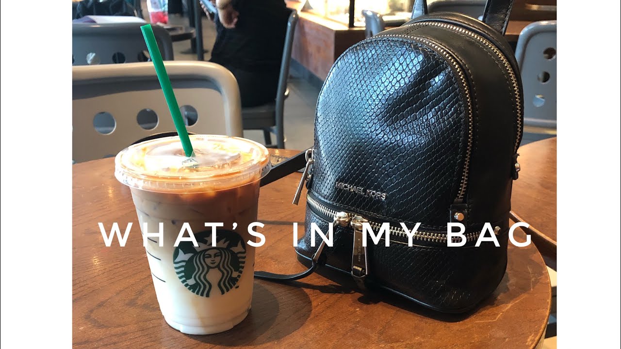 What’s in my Bag? Michael Kors Mini Rhea Backpack