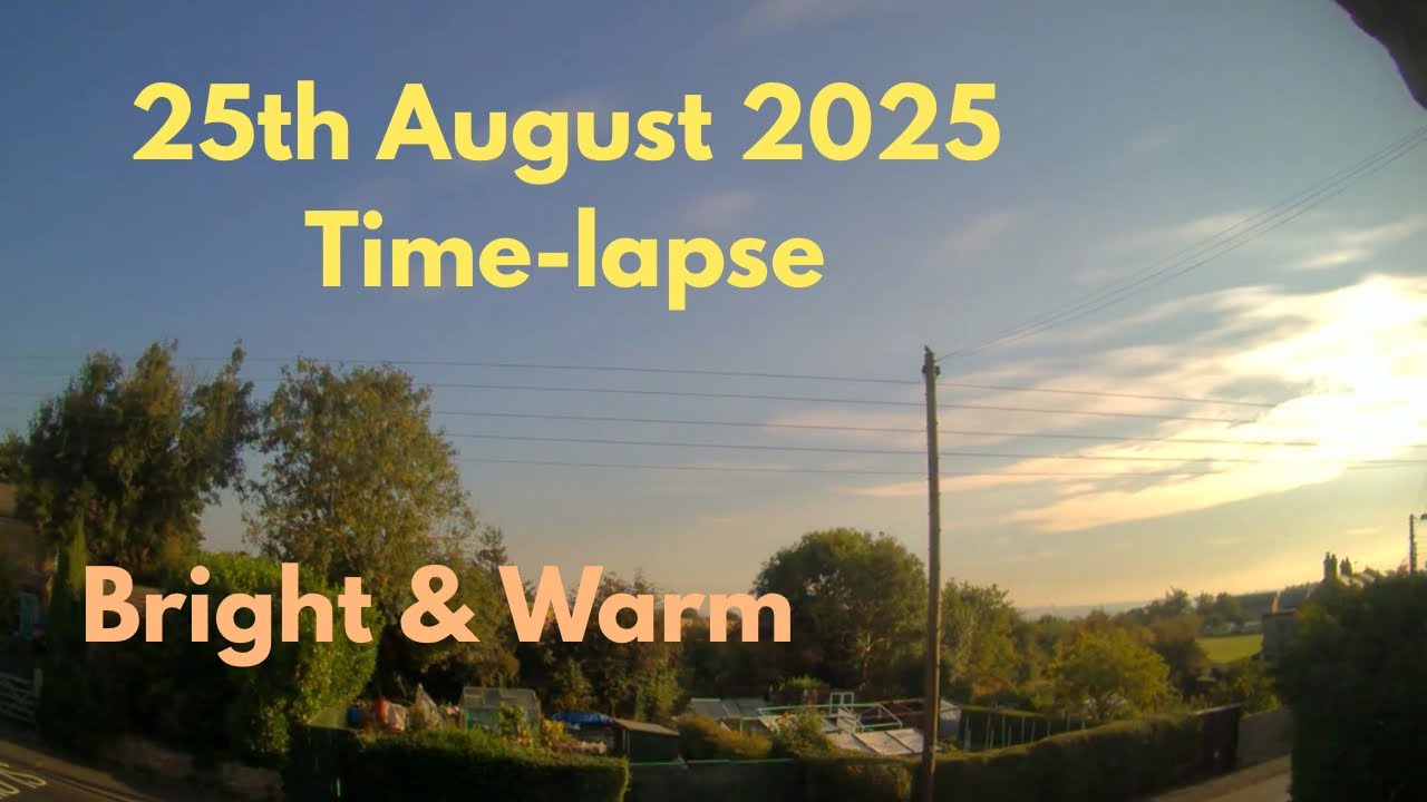 25 August 2025 Time-lapse: A hot and sunny day