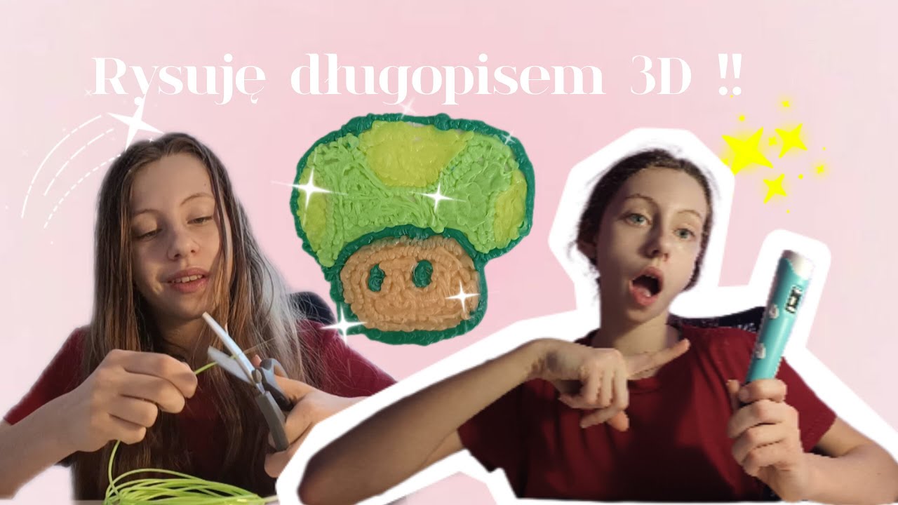 rysuje długopisem 3D !!!