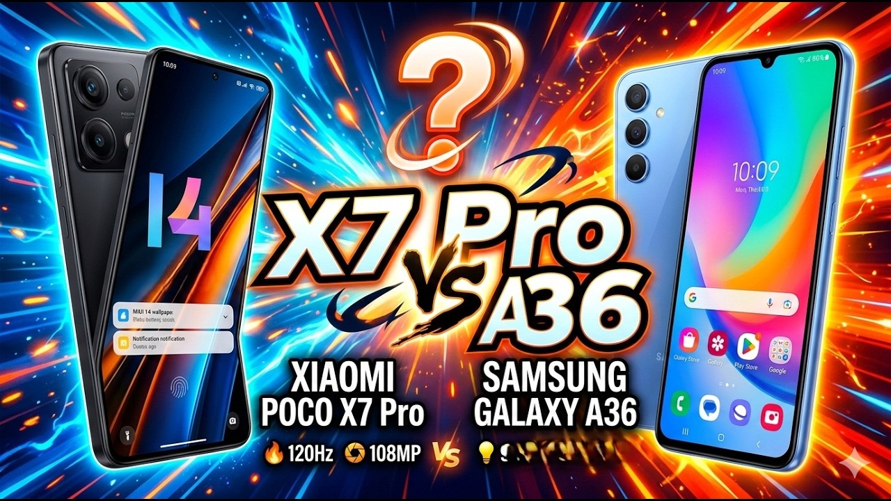 Xiaomi Poco X7 Pro vs Samsung Galaxy A36 – Full Comparison & Review