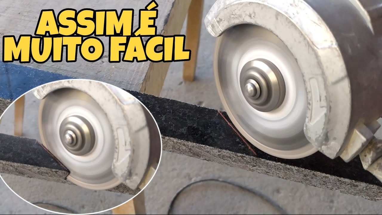 Dica de corte de granito.Como fazer o corte perfeito igual marmoraria