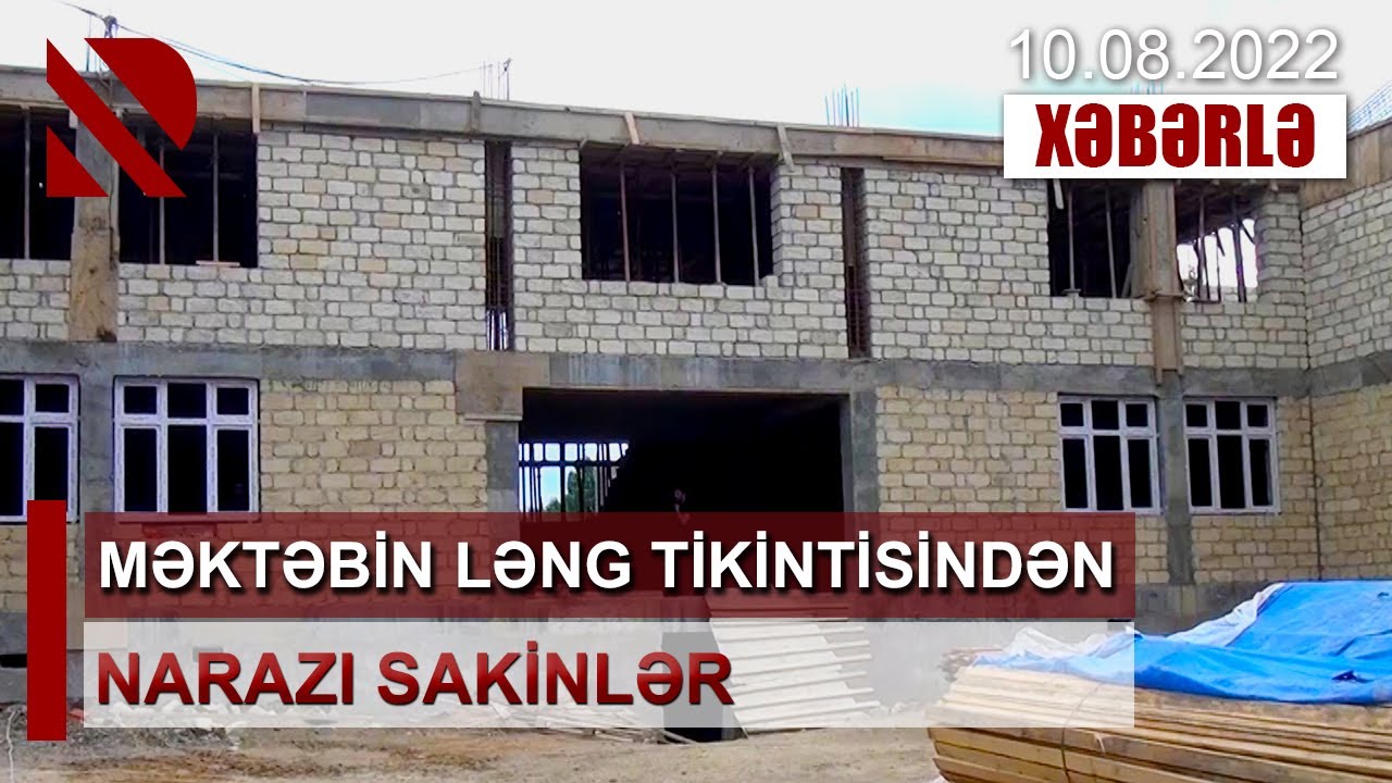 Məktəbin ləng tikintisindən narazı sakinlər