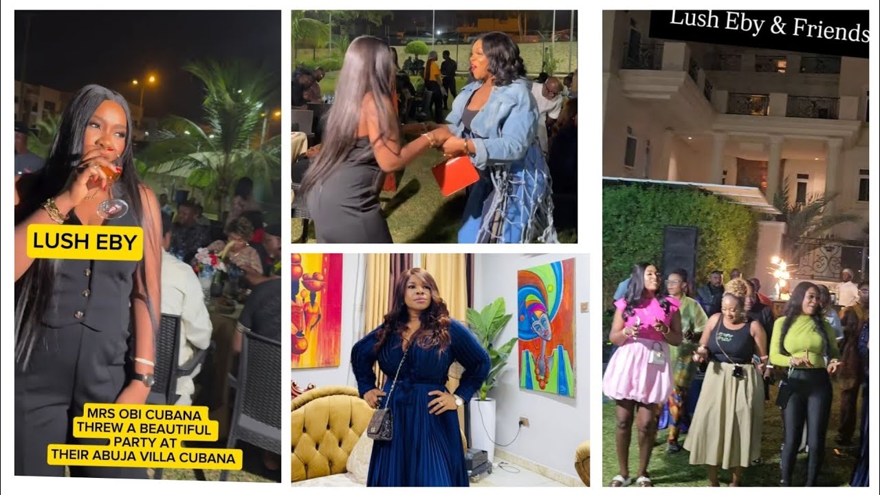 OBI CUBANA & his wife threw an exclusive New year Party at their Abuja palatial Villa.