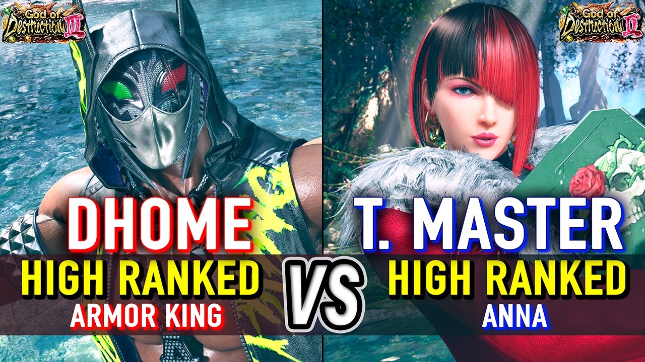 T8 🔥 DHOME50HBK (Armor King) vs TEKKEN MASTER (Anna) 🔥 Tekken 8 High Level Gameplay