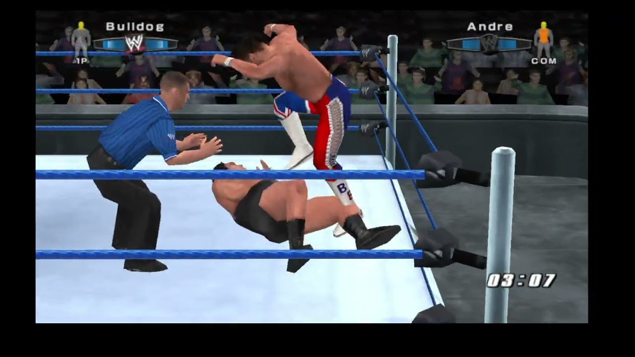 british bulldog vs andre the giant in smackdown vs raw 2006