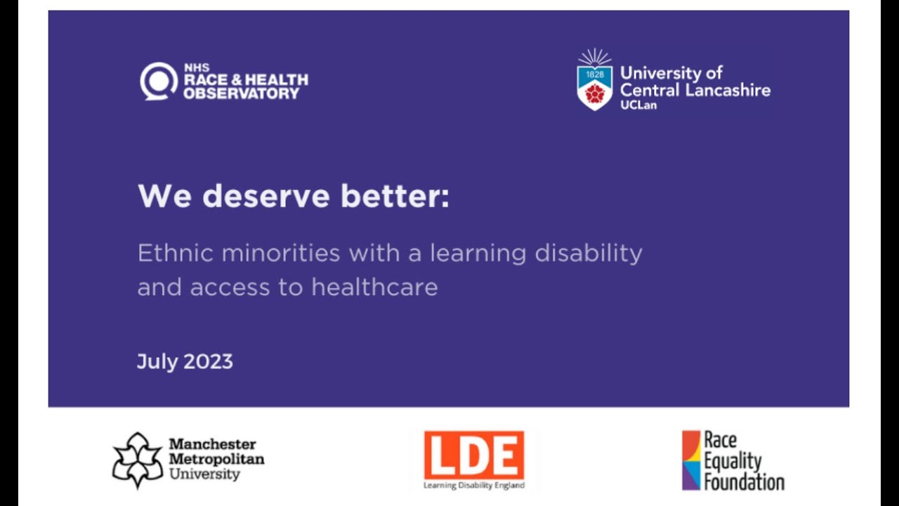 Webinar launch of the We Deserve Better report.