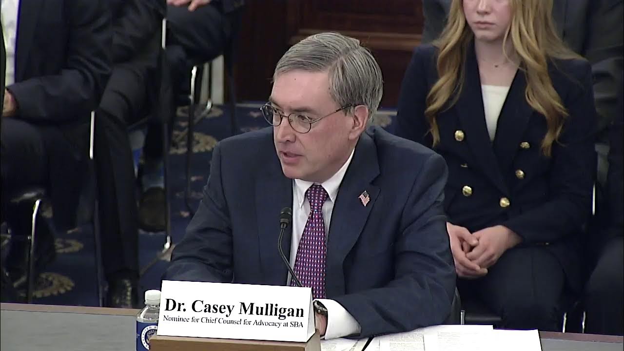 LIVE: Hearing to Consider Deputy Administrator of the SBA and Chief Counsel for Advocacy of the SBA