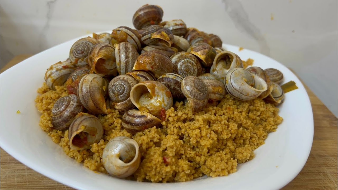 كسكسي قمح بالببوش (حلزون 🐌) ريحة و بنة
