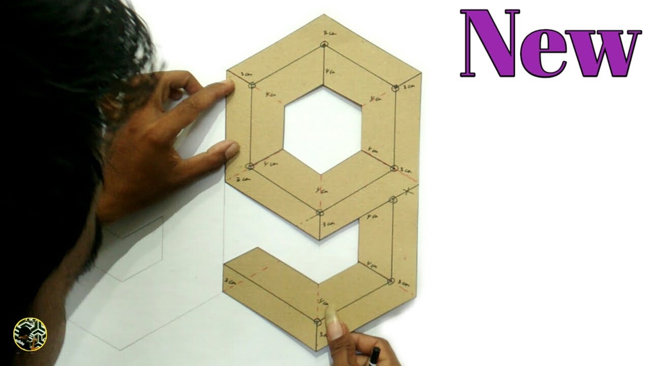 LATEST 3D WALL PAINTING DESIGN OF NUMBERS || 3D WALL DECORATION EFFECT || CAT TEMBOK KREATIF 3D #172