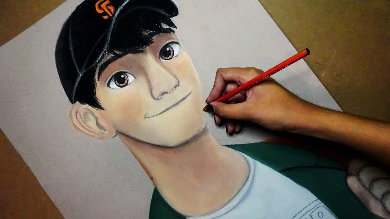 Speed Drawing: Tadashi Hamada (Big Hero 6) | Diana Díaz