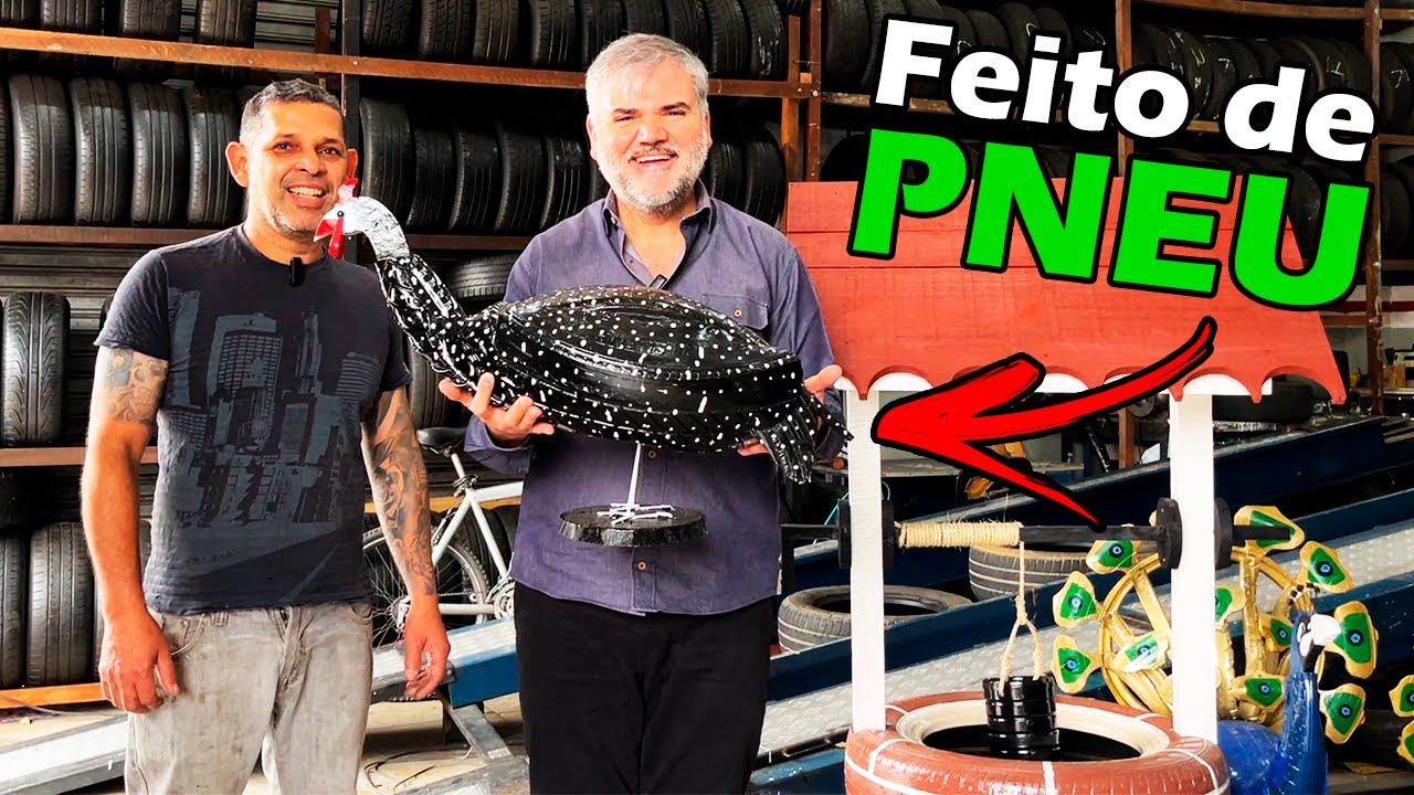 OLHA SÓ O QUE ELE FAZ COM PNEUS VELHOS