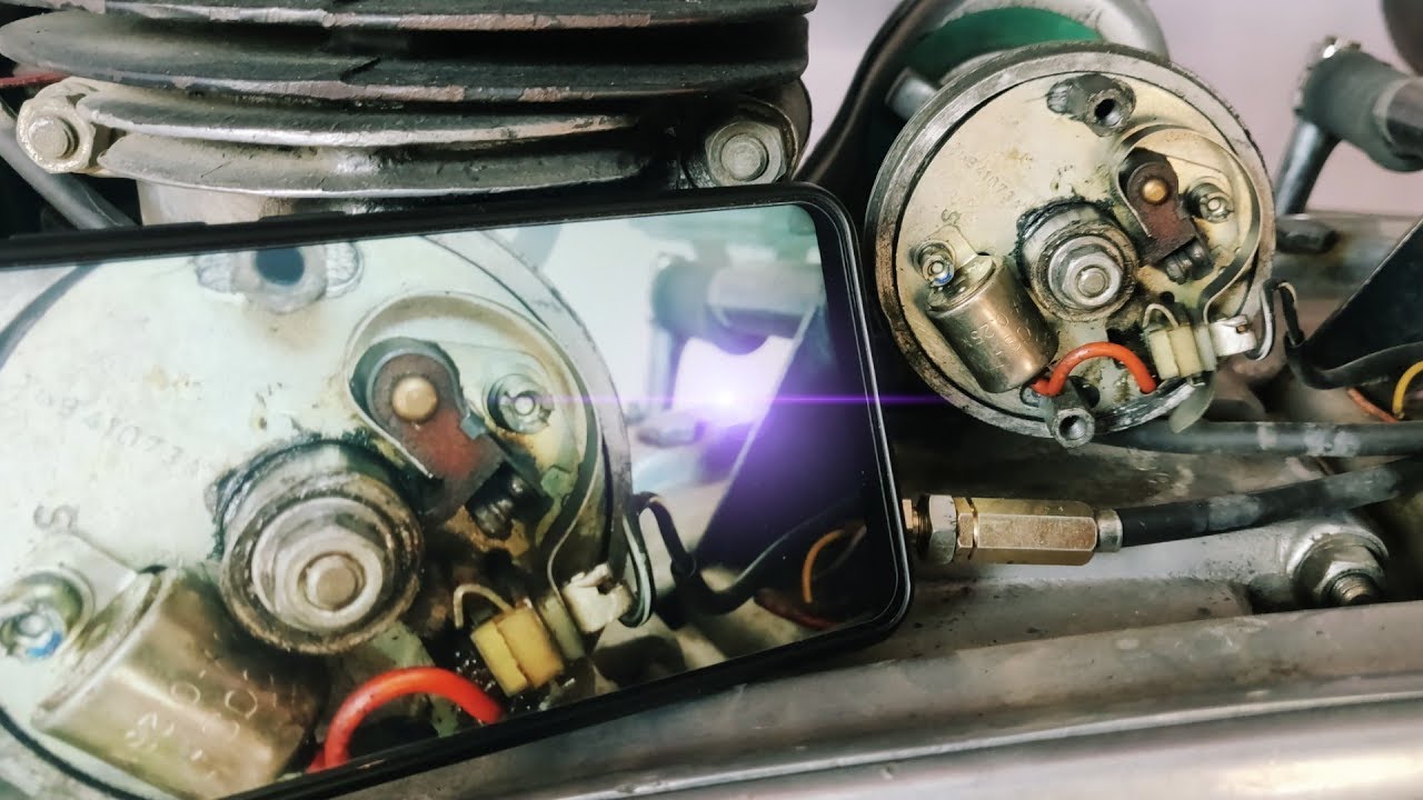 Royal Enfield old model point setting