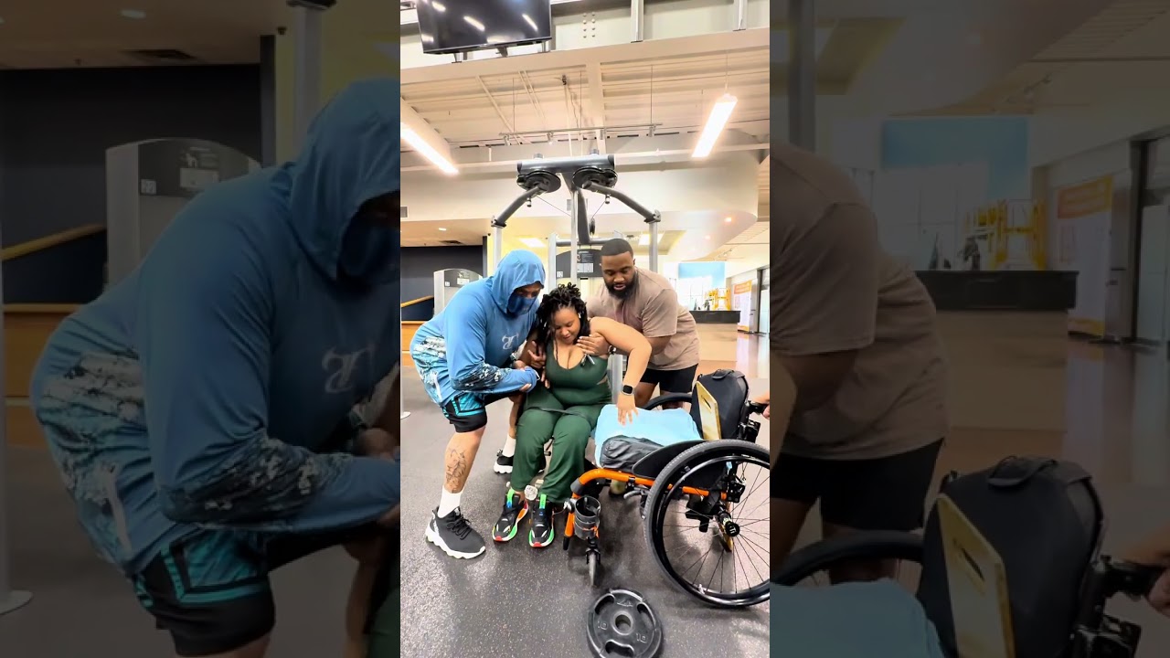 Wheelchair Workout 🏋️‍♀️ Pushing and challenging self