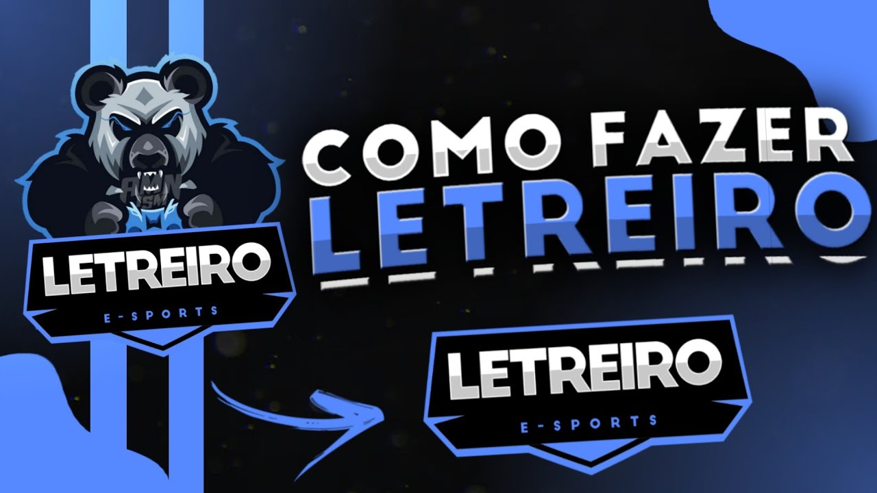 COMO FAZER LETREIRO E-SPORTS PARA GUILDA PELO CELULAR, SIMPLES E F&Aacute;CIL!! PS TOUCH (Sadako Arts)