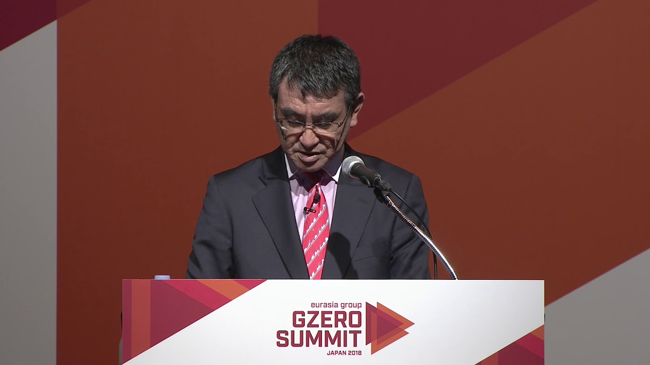 GZERO Summit 2018: Keynote Closing Speech with Taro Kono, Minister of Foreign Affairs, Japan