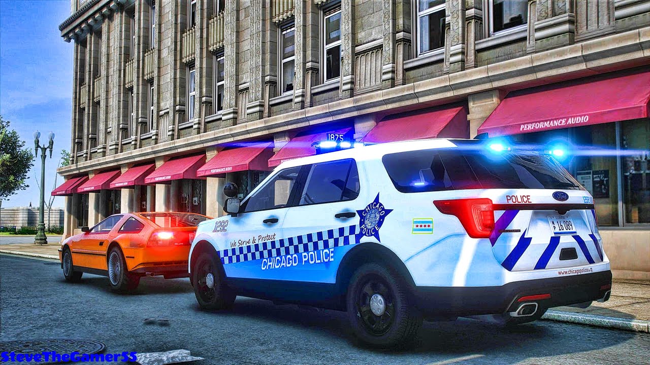 Playing GTA 5 As A POLICE OFFICER City Patrol| Chi|| GTA 5 Lspdfr Mod| 4K