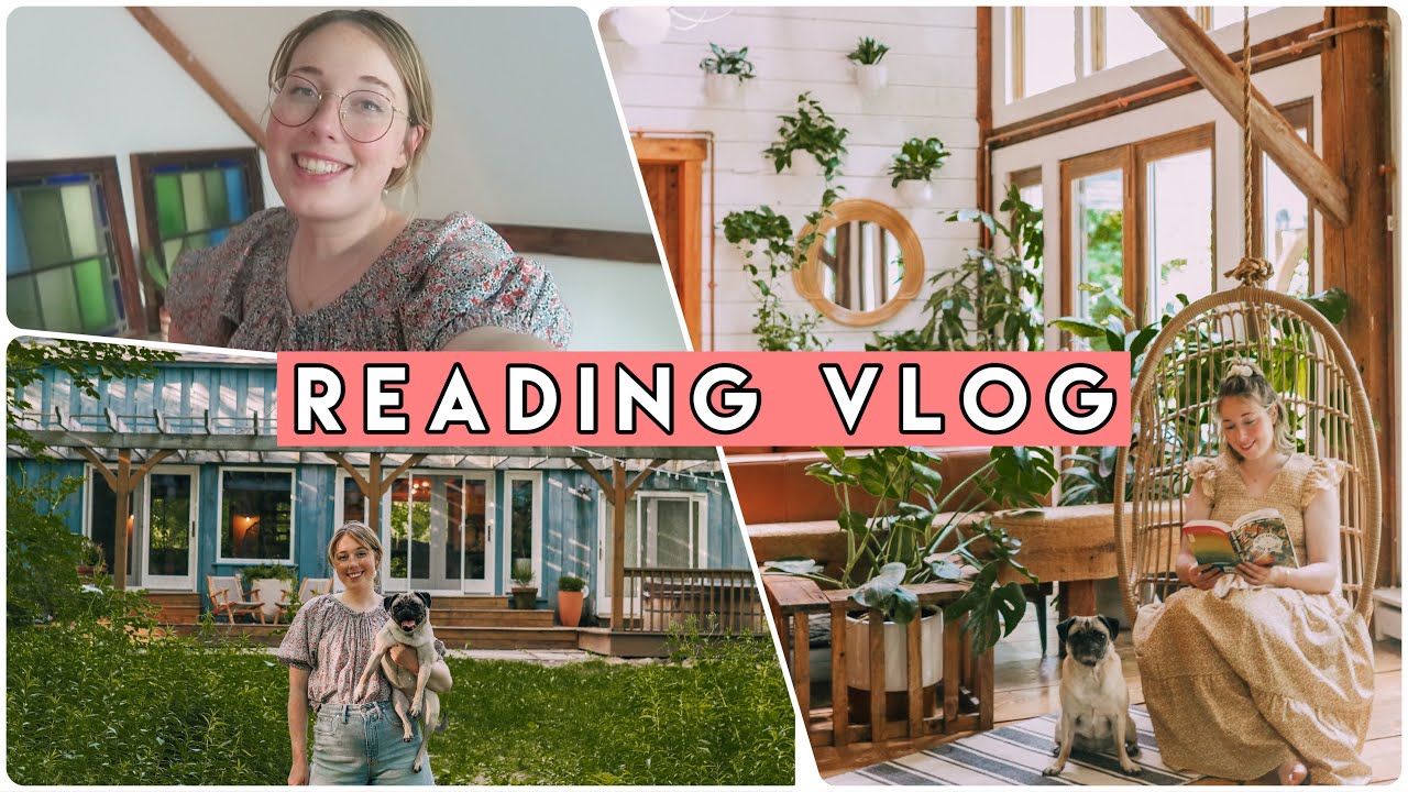READING VLOG: reading books in a cozy cabin! ✨📚