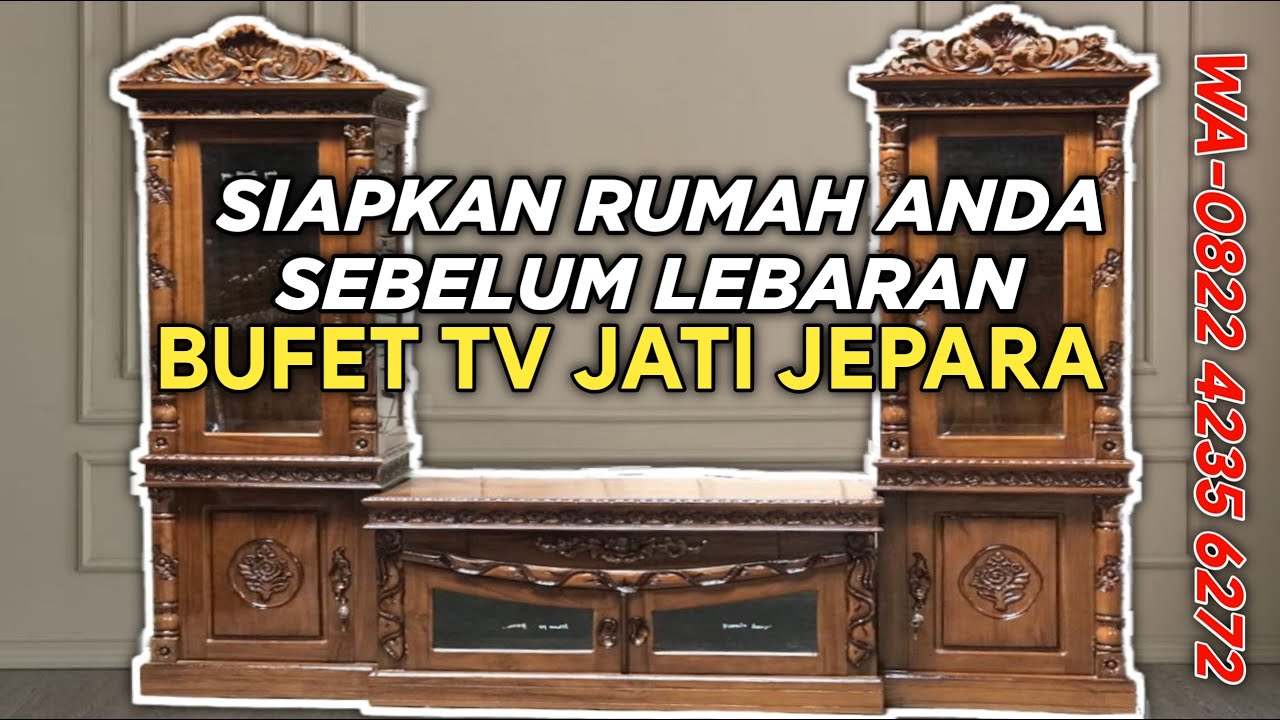Bufet Tv Jepara Jati Mewah Harga Sangat Terjangkau [ WA 0822-4235-6272]